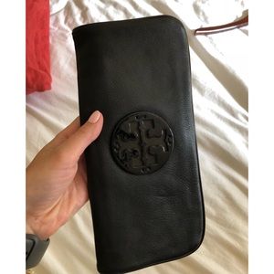 Beautiful Tory Burch fold over clutch